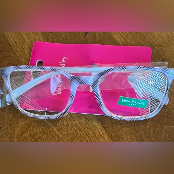 Vera Bradley Snowy Plaid Kristen Readers +1.50 New with tags - Picture 2 of 4